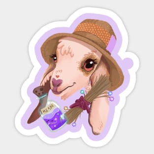 Cute Goat Farm Stars Sticker